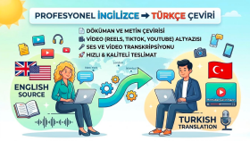 istediğiniz İngilizce metni ve sesi çevirebilirim