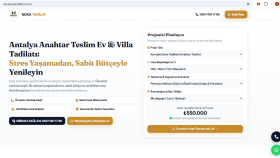 Nova Tadilat - Anahtar Teslim Villa & Ev Yenileme Web Sitesi