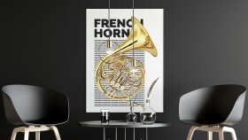 French Horn Vektörel Çizim