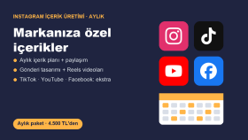 markanız için Instagram içerikleri üretip paylaşırım