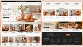 Bakır Dekoratif Shopify E-Ticaret Web Sitesi