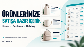 e-ticaret ürün içeriklerinizi yapay zekâ ile hazırlarım