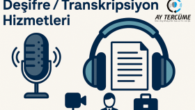 deşifre yazarlığı yapıyorum