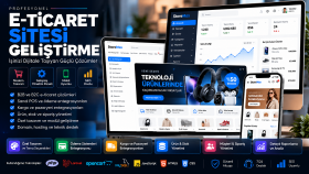 profesyonel, yönetim panelli e-ticaret siteleri geliştiririm