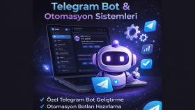 Telegram bot ve otomasyon sistemleri geliştirdim