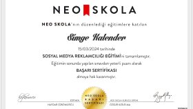 Sertifika - Sosyal medya reklamcılığı