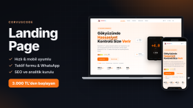 işletmeniz için hızlı ve mobil uyumlu landing page yaparım