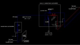 autocad ile doğalgaz tesisat çizimi yapıyorum
