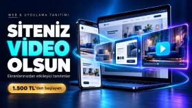 web siteniz ve uygulamanız için tanıtım videosu hazırlarım