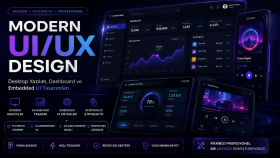 modern ui/ux ve embedded yazılım arayüzü tasarlayabilirim