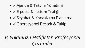 ajanda takvim ve operasyonel süreçlerinizi yönetebilirim