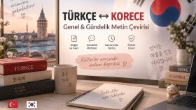 uzman olduğum Korece ve Türkçe arasında çeviri yaparım