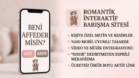 sevgilinize, yakınınıza özür dileyebileceğiniz site yaparım