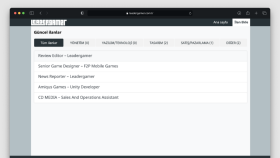 Leadergamer iş ilanları sitesi WordPress entegrasyonu