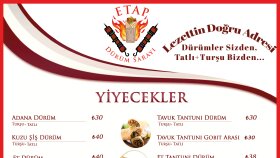 sizler için modern restaurant menülerini tasarlayabilirim