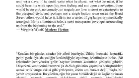 Virginia Woolf- Modern Fiction Çeviri