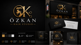 Özkan Hair Studio - Konsept Tasarım Kiti