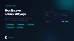 sunucu kurulumu ve hosting altyapınızı yönetirim