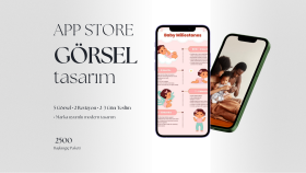 App Store ve Google Play uygulama görselleri tasarlarım