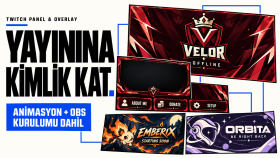 kanalına özel Twitch panel ve yayın tasarımları yaparım