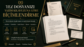 Word dosyanızı kurum şablonuna göre biçimlendiririm