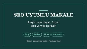 araştırmaya dayalı SEO uyumlu blog ve makale yazarım