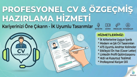 ik kriterlerine uyan profesyonel bir cv hazırlayabilirim
