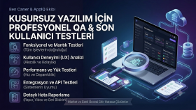 projenizin son kullanıcı ve qa testlerini yaparım
