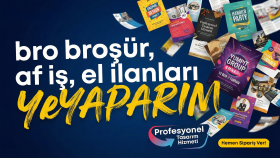 broşür, afiş, el ilanları, yaparım