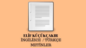 her konuda İngilizce Türkçe metinler yazabilirim