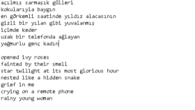 Ayrılık sevdaya dahil şiiri çevirim
