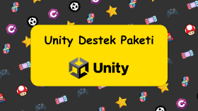 Unity ile geliştirilen oyununuza destek sağlarım