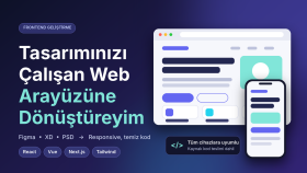 tasarımınızı responsive bir web arayüzüne dönüştürebilirim