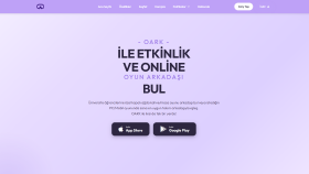 OARK - Mobil Uygulama Tanıtım Web Sitesi Geliştirme