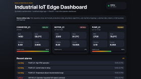 Endüstriyel IoT İzleme Paneli + Yazılım Portföyü