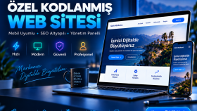 özel kodlanmış profesyonel web sitesi geliştiririm