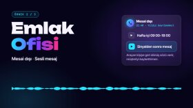 Emlak Ofisi Mesai Dışı Anonsu ve Sesli Mesaj
