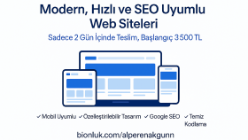 ihtiyacınıza özel modern ve hızlı web siteleri geliştiririm