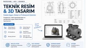 İmalata uygun teknik resim ve montaj çizimleri hazırlarım