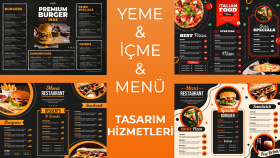 sizin için yeme - içme menü tasarımlarınızı yaparım