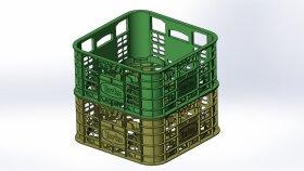 Seperatörlü plastik kasa
