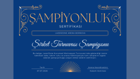 Kurumsal Ödül ve Başarı Sertifikası Tasarımı