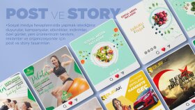 sosyal medya hesaplarınız için etkileyici post&story yaparım