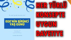 her tür davetiye veya kutlama kağıtı yapabilirim