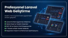Laravel ile profesyonel web uygulamaları geliştiririm