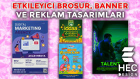 sizin için etkileyici ve profesyonel banner tasarımı yaparım