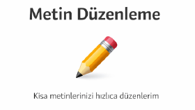 Metin düzenleme 