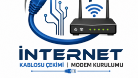 internet kablosu çekimi modem kurulumu arıza tespit yaparım