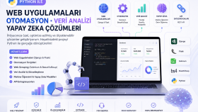 python ile istediğiniz uygulamaları yapabilirim