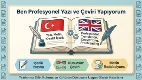 profesyonel düzeyde İngilizce Türkçe çeviri yaparım